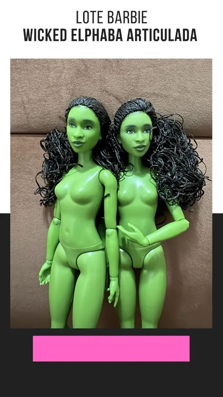  LOTE BARBIE WICKED ELPHABA ARTICULADA - Foto 2