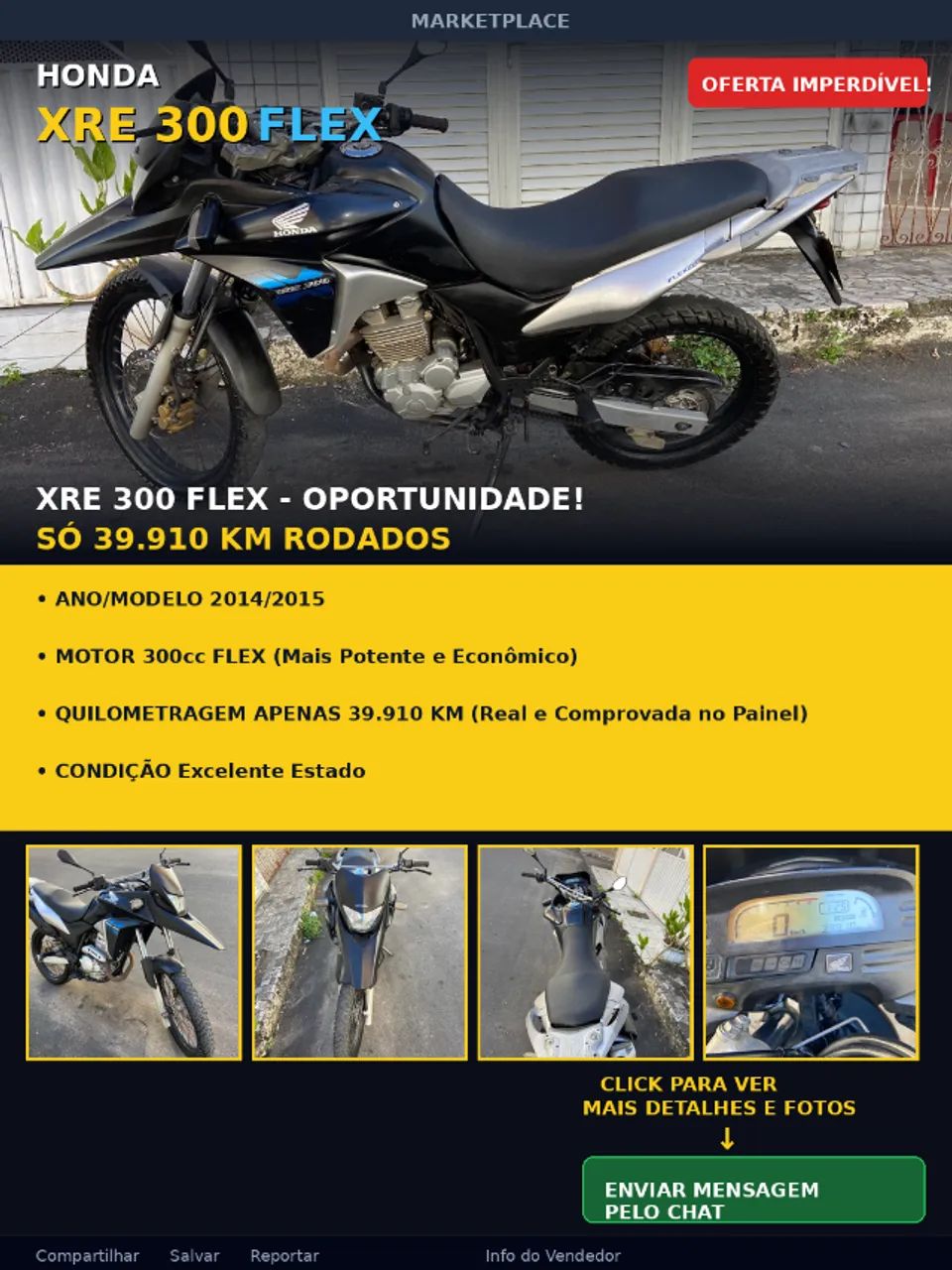 Vendo xre 300