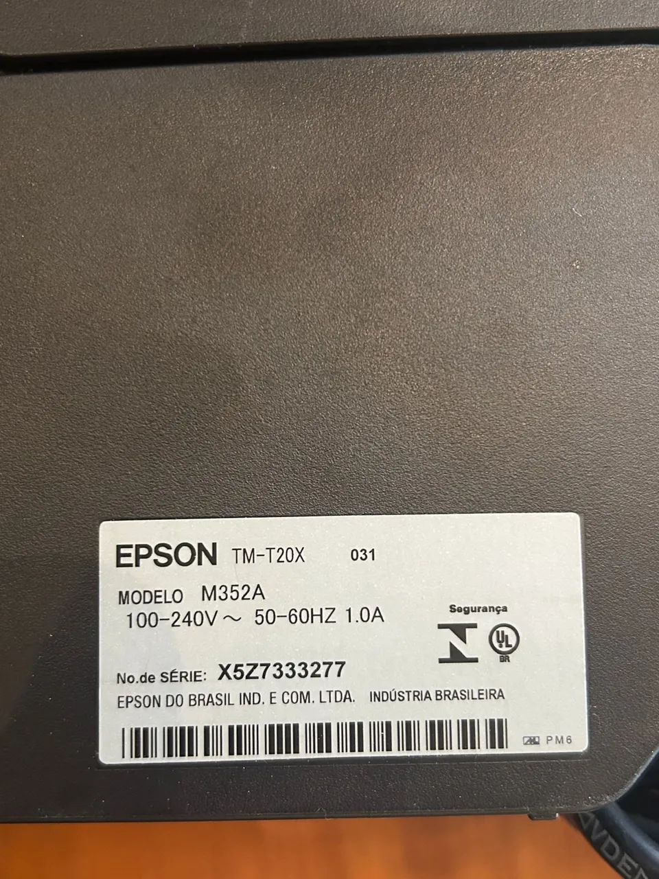Impressora de recibos Epson T20x Novinha - Foto 2