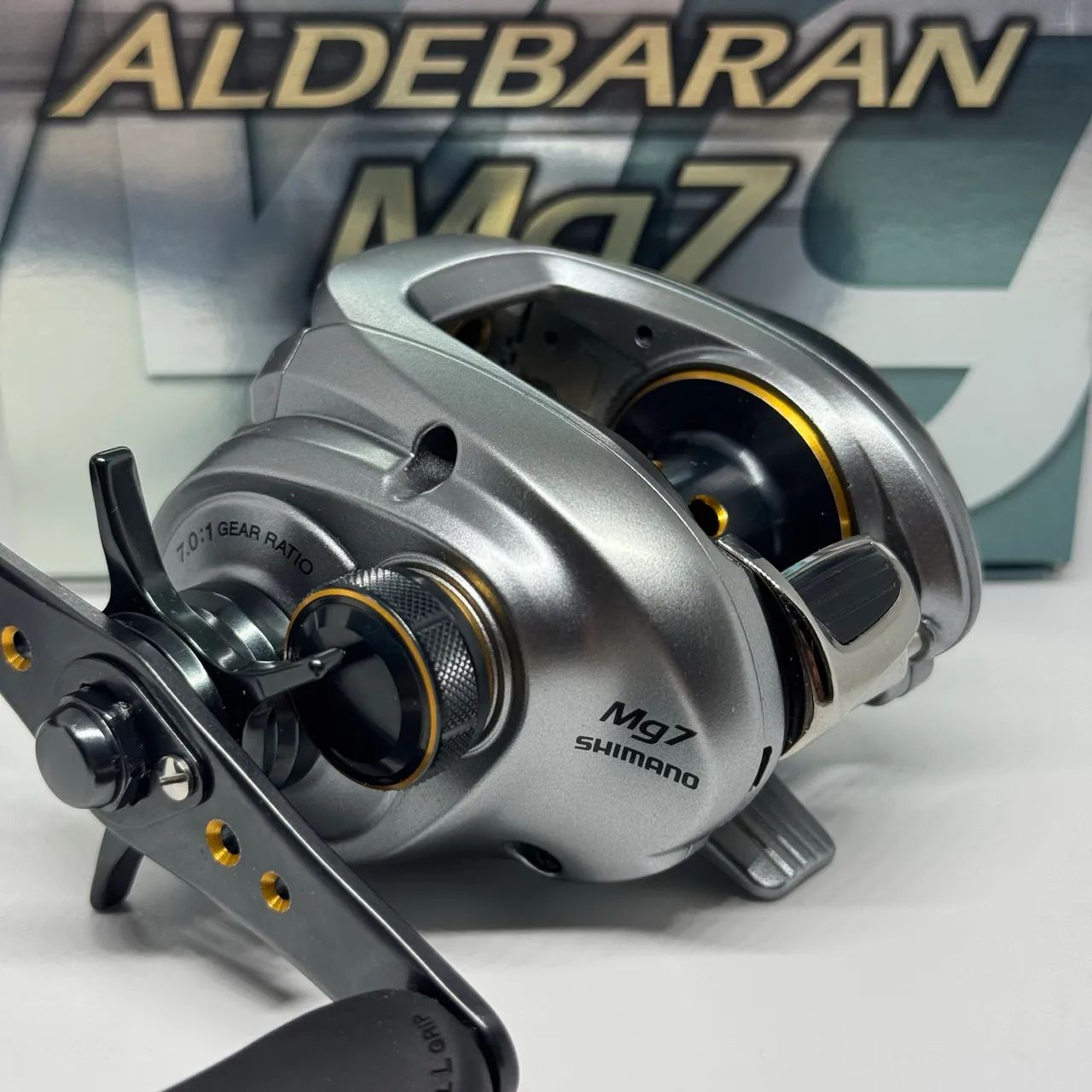 Carretilha shimano aldebaran mg7 esquerda - Esportes Aquáticos