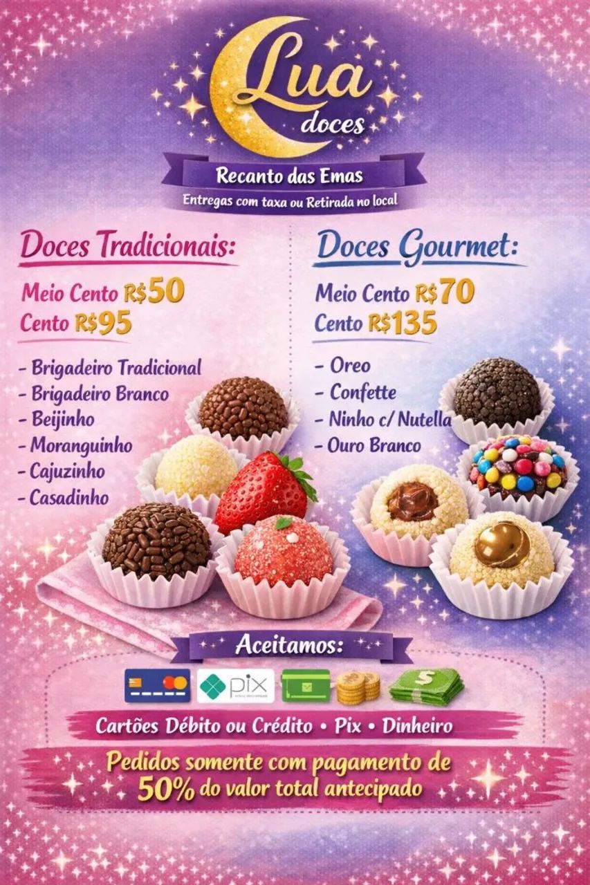 Doces para Festas e Eventos