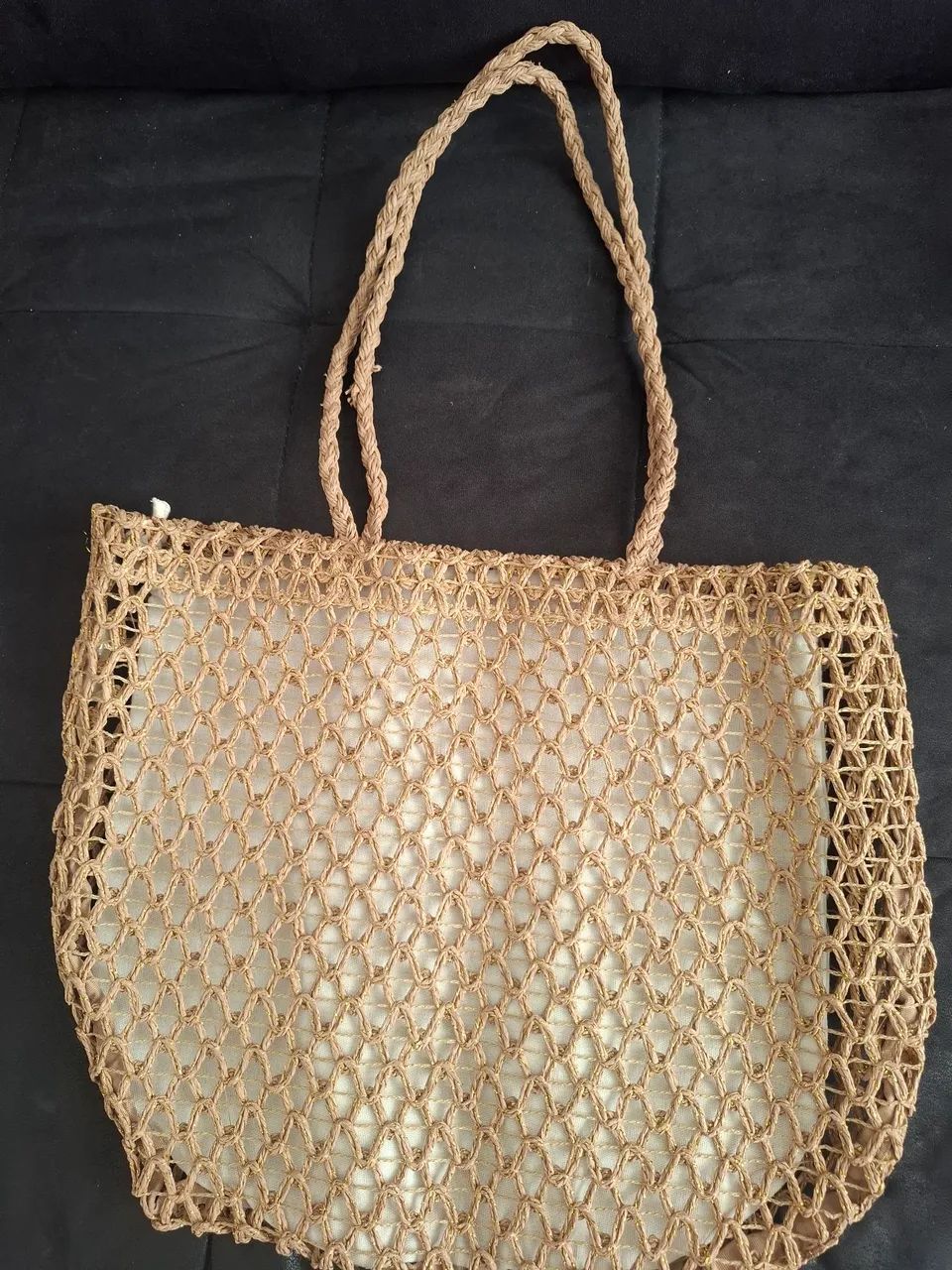 Bolsa Nuxe Paris Original - Nova, Nunca Usada | Estilo Praia e Verão - Foto 4