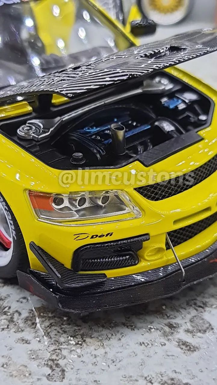 Miniatura Coleção 1:24 - Mitsubishi evo Drift  - Foto 3