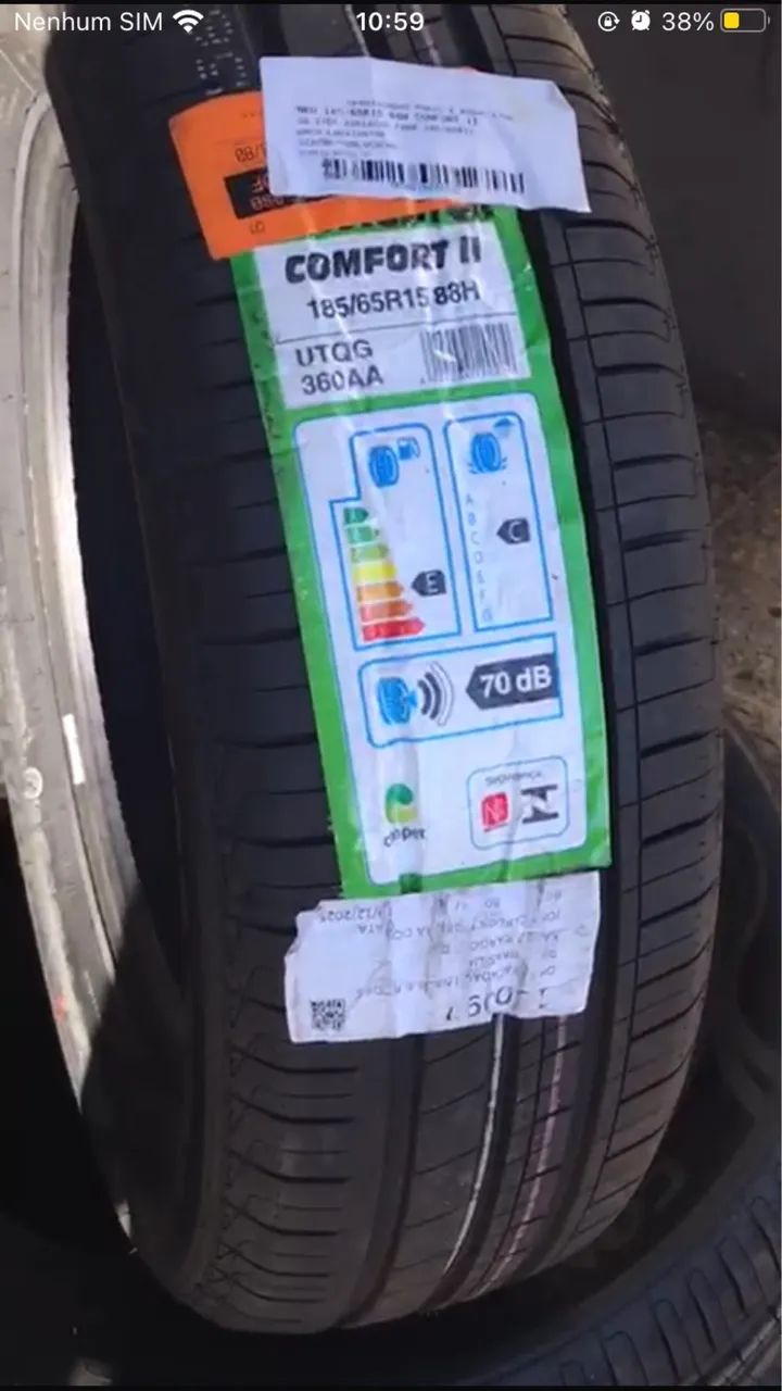 Par de pneus 185/60/15 novos  - Foto 2