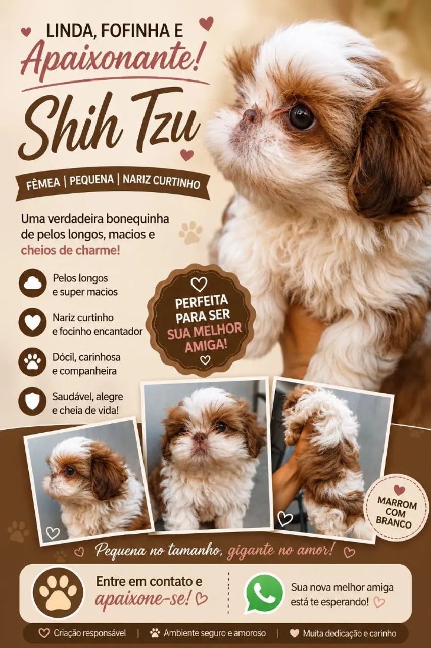 Shitzu fêmea pequenininha 