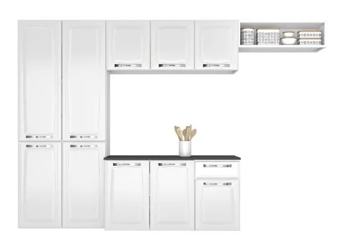 Cozinha de aço + móveis acessórios