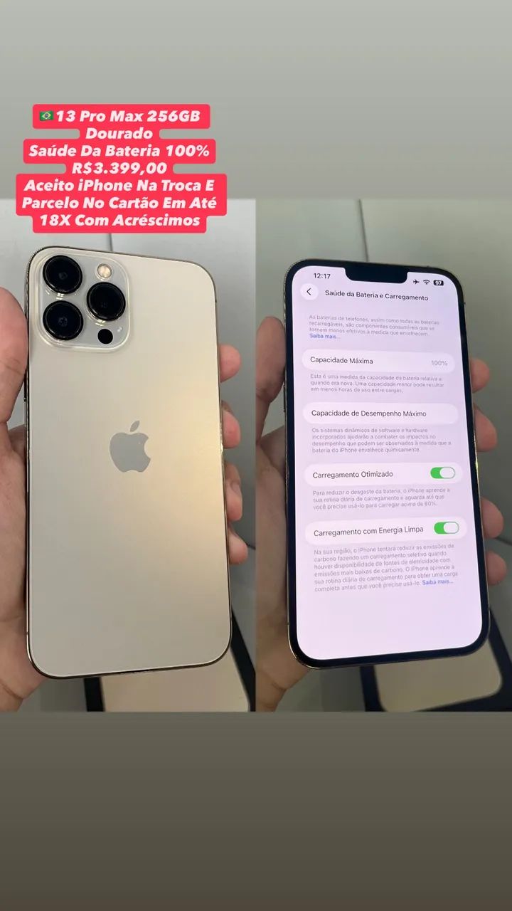 iPhone 13 Pro Max 256GB Dourado - Usado