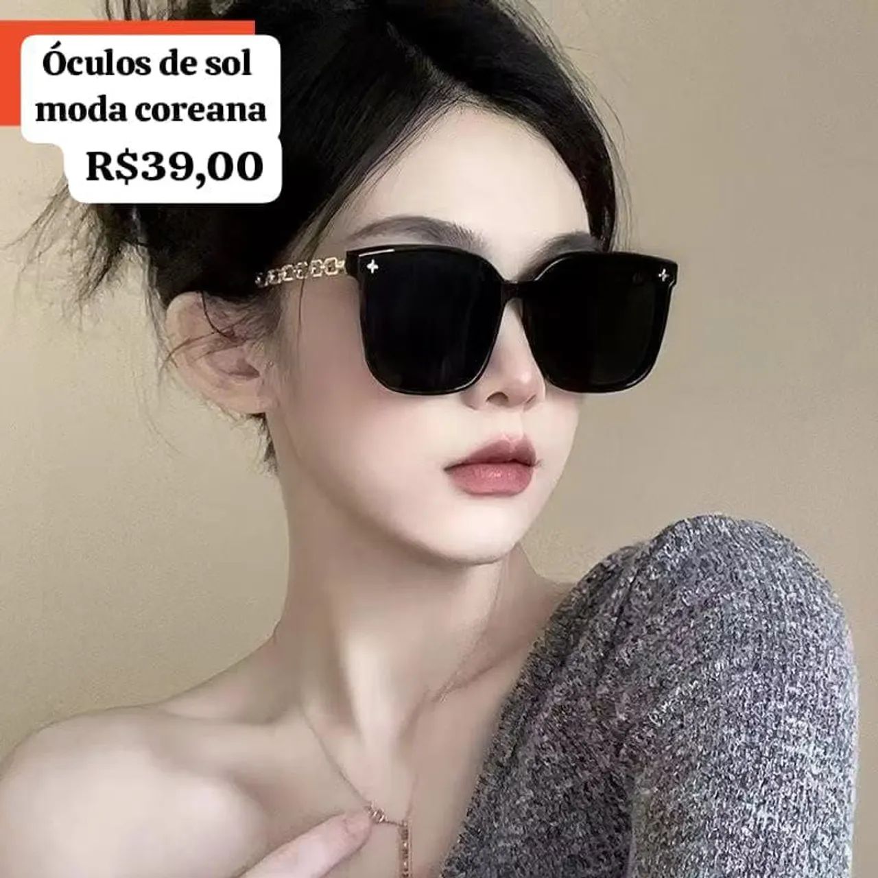 Óculos feminino Moda coreana 