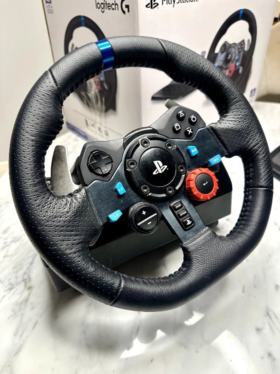 Volante Logitech G29 para PC e PS5/PS4/PS3 IMPECÁVEL com CAIXA - Foto 4