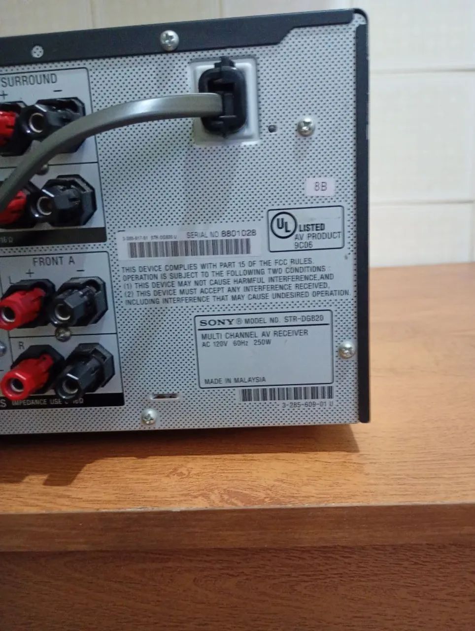 Receiver AV Sony, especificamente o modelo STR-DG820 - Aparelhos