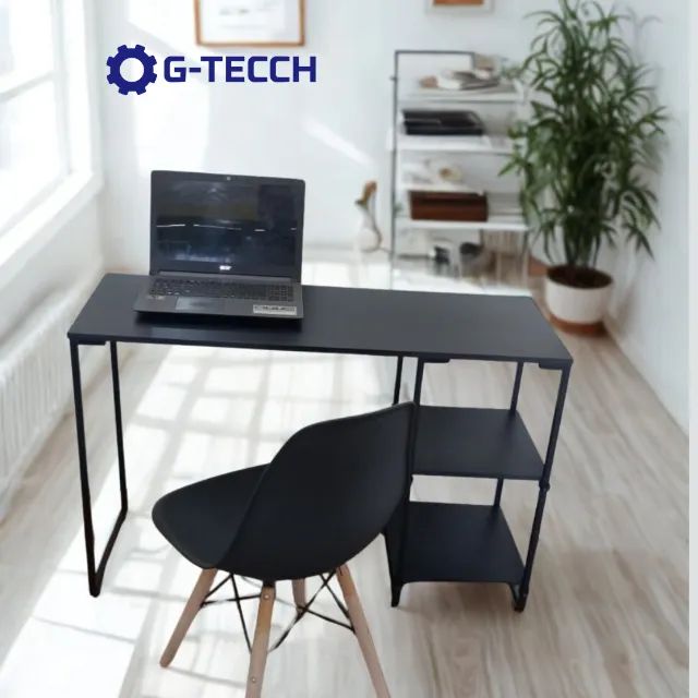 Mesa Industrial 1,1m NOVA Estilo Multiuso para Notebook Escritório Computador de Estudo - Foto 4