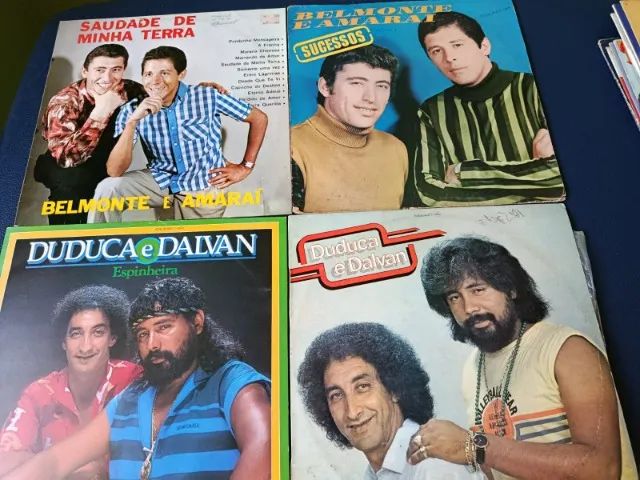 4 Lp's Sertanejo: Belmonte e Amaraí (2) e Duduca e Dalvan (2) - ótimo estado!
