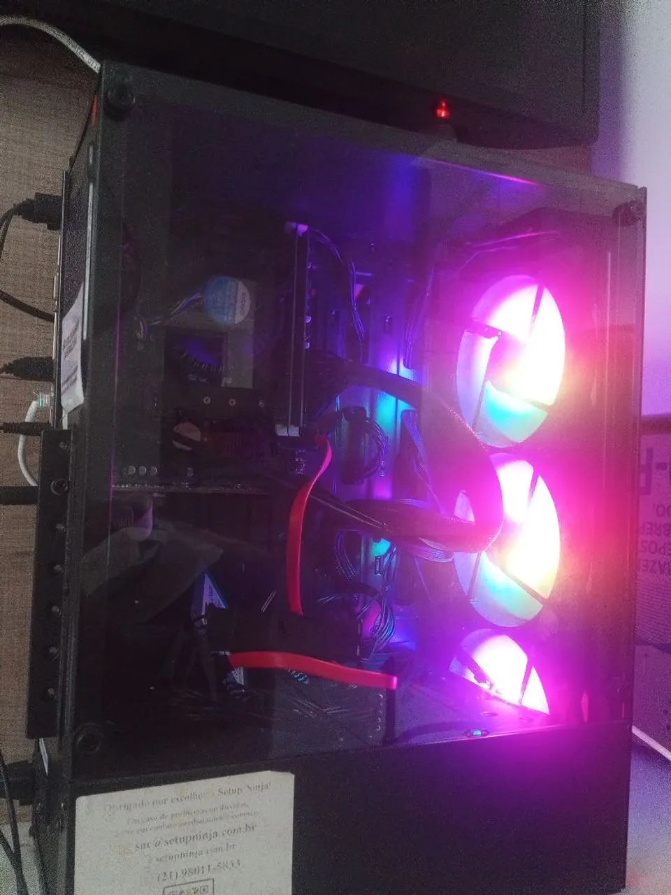Gabinete gamer completo apenas se monitor  - Foto 4