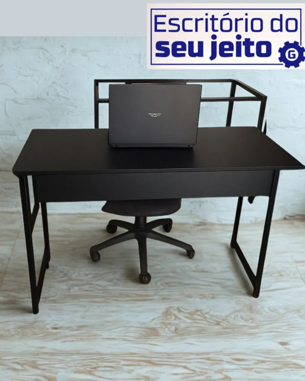 Mesa Industrial Reforçada 1,1m NOVA Multiuso para Computador Notebook Escritório de Estudo