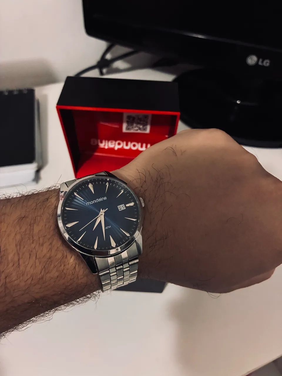 Relógio Mondaine Mostrador Texturizado Degradê - Foto 2
