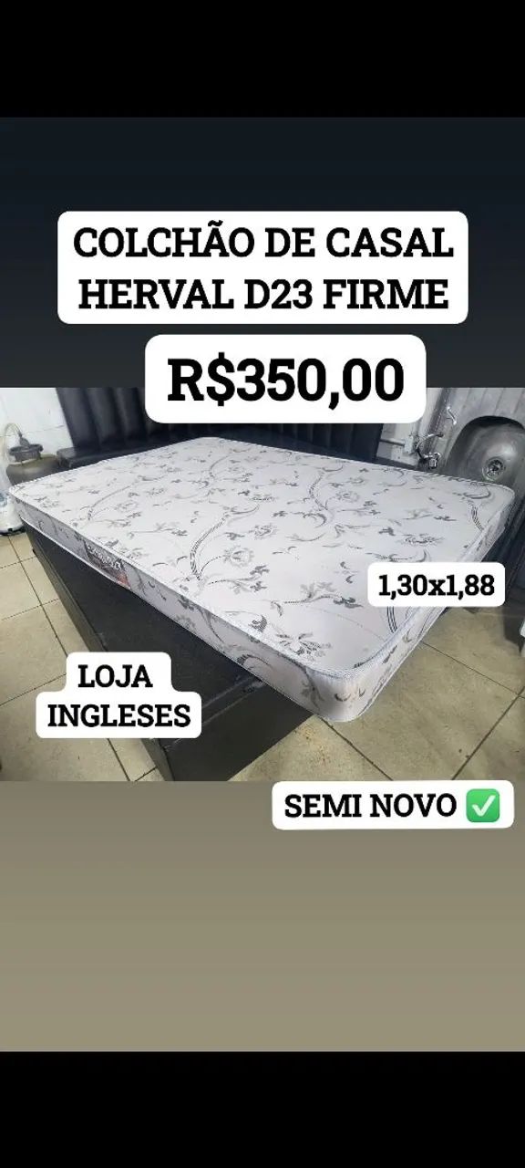 COLCHÃO HERVAL D23 1,30X1,88