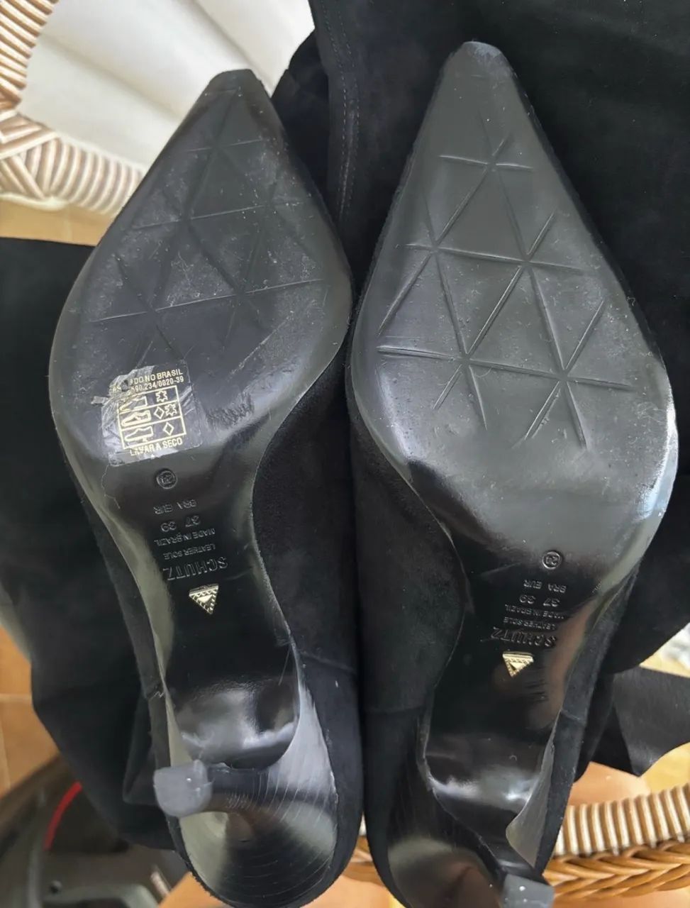Bota Schütz cano longo preto 37 - Foto 4