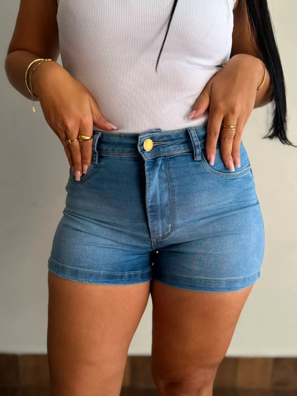 Short jeans feminino  - Foto 5