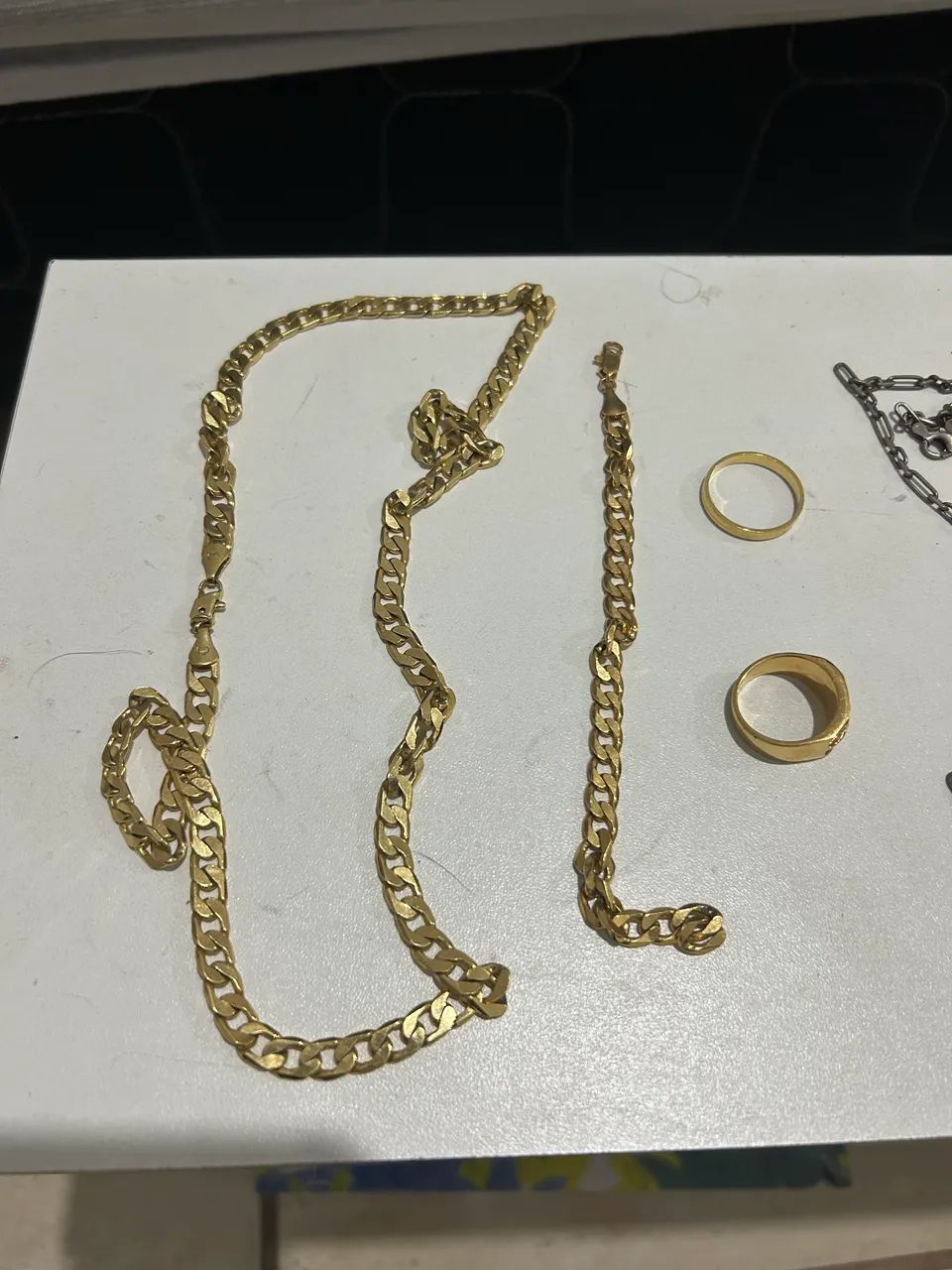 KIT Correntes, Pulseiras, Anéis (Ouro e Prata)