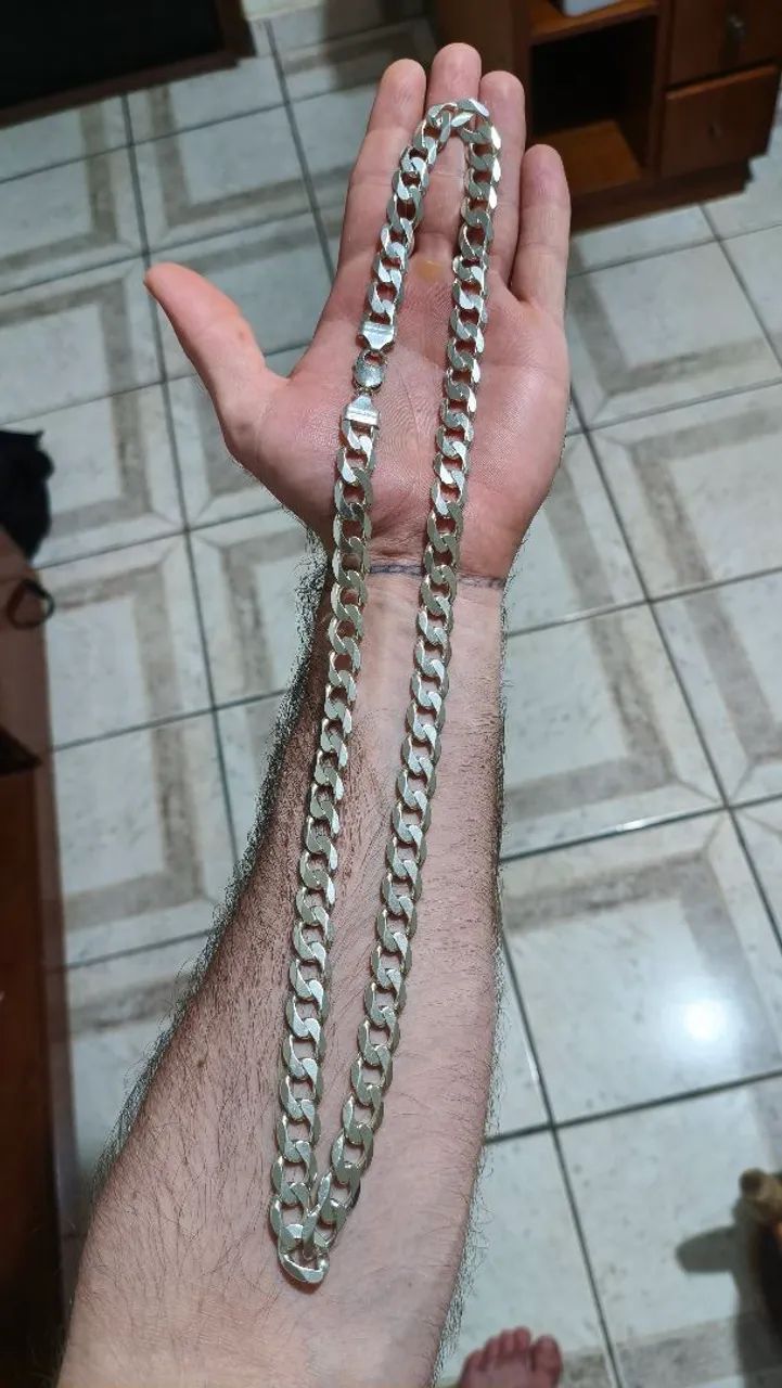 Corrente de prata 925 maciça  - Foto 2