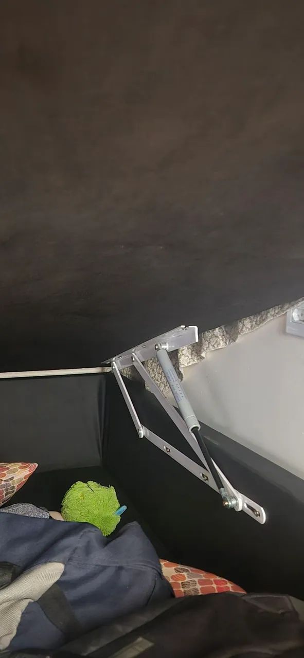Cama casal colchão espuma com baú  - Foto 3