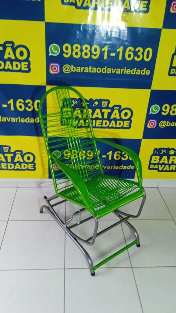 CADEIRA DE MOLAS EM FITILHO PLASTICO - Foto 4