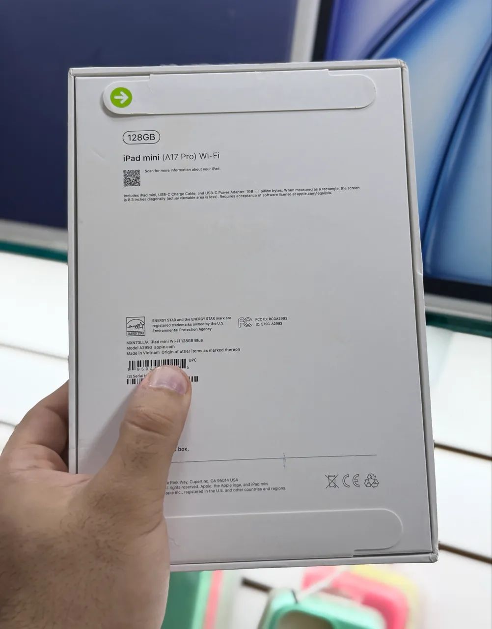 Ipad mini 7 ( a17 pro ) 128gb novo lacrado LOJA FÍSICA 1 ano de