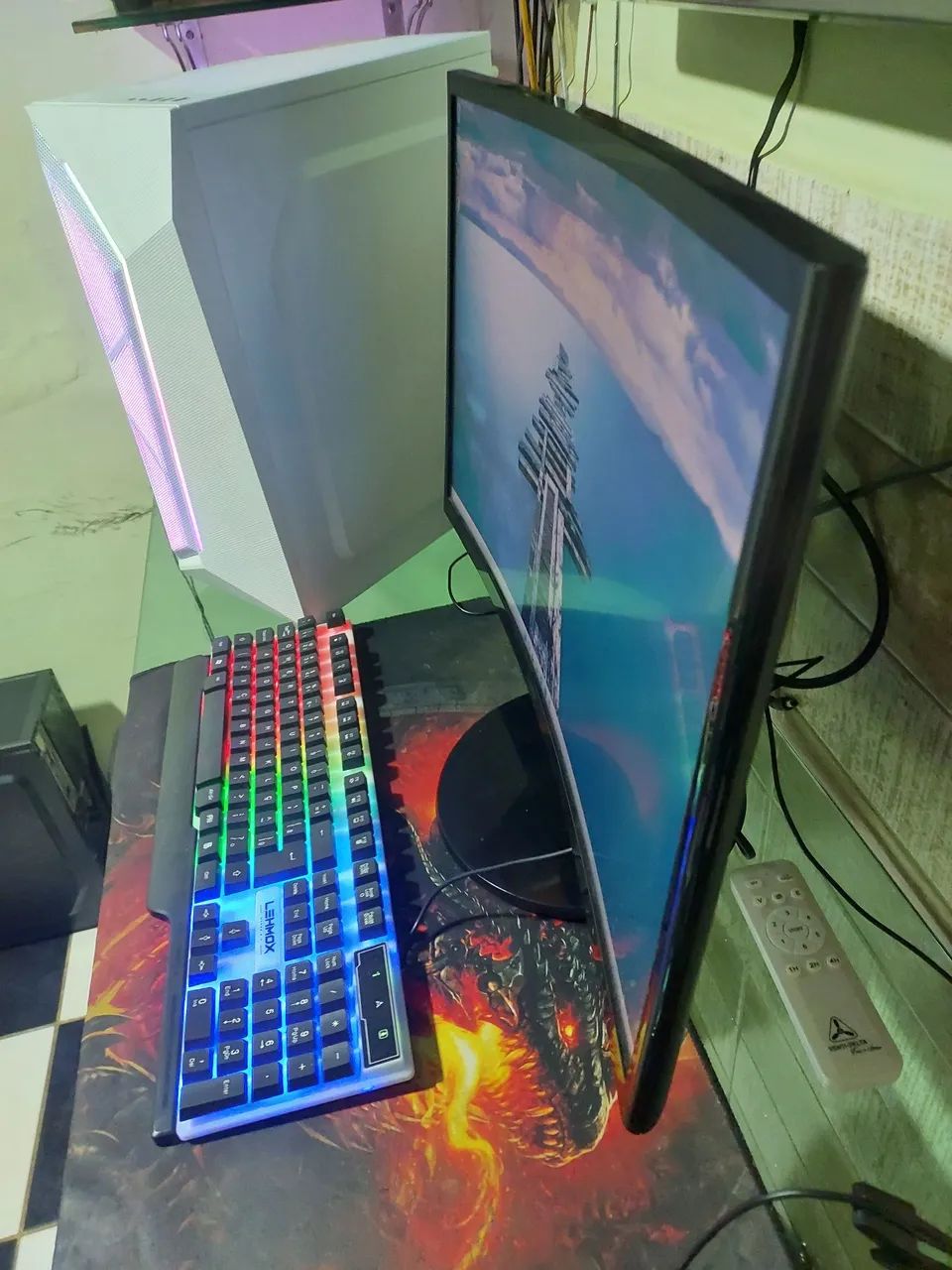 KIT PC GAMER BRANCO - Foto 2