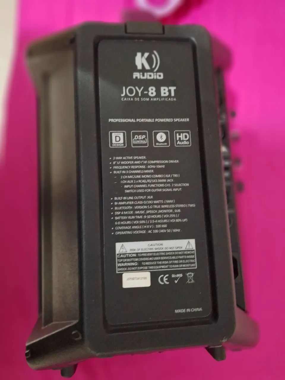 Caixa ativa k áudio joy 8  Com bateria  - Foto 5