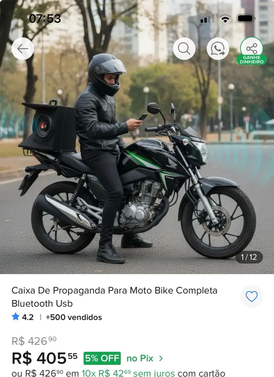 Caixa de som para propaganda 