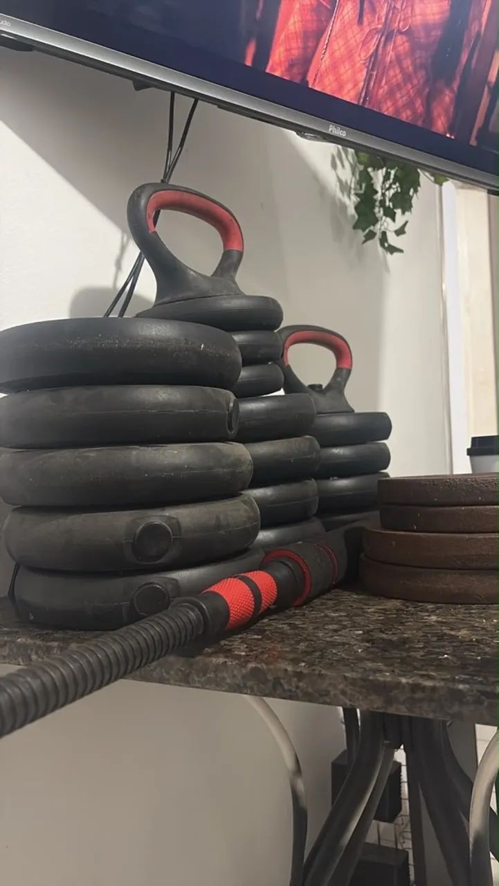 Kit de Halteres e Anilhas 40 kilos