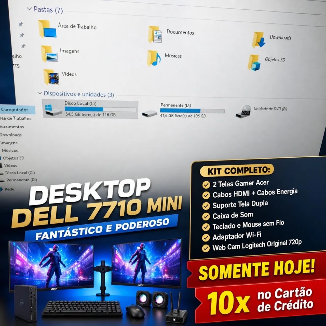 Desktop Dell poderoso 7710 Completo - Foto 4