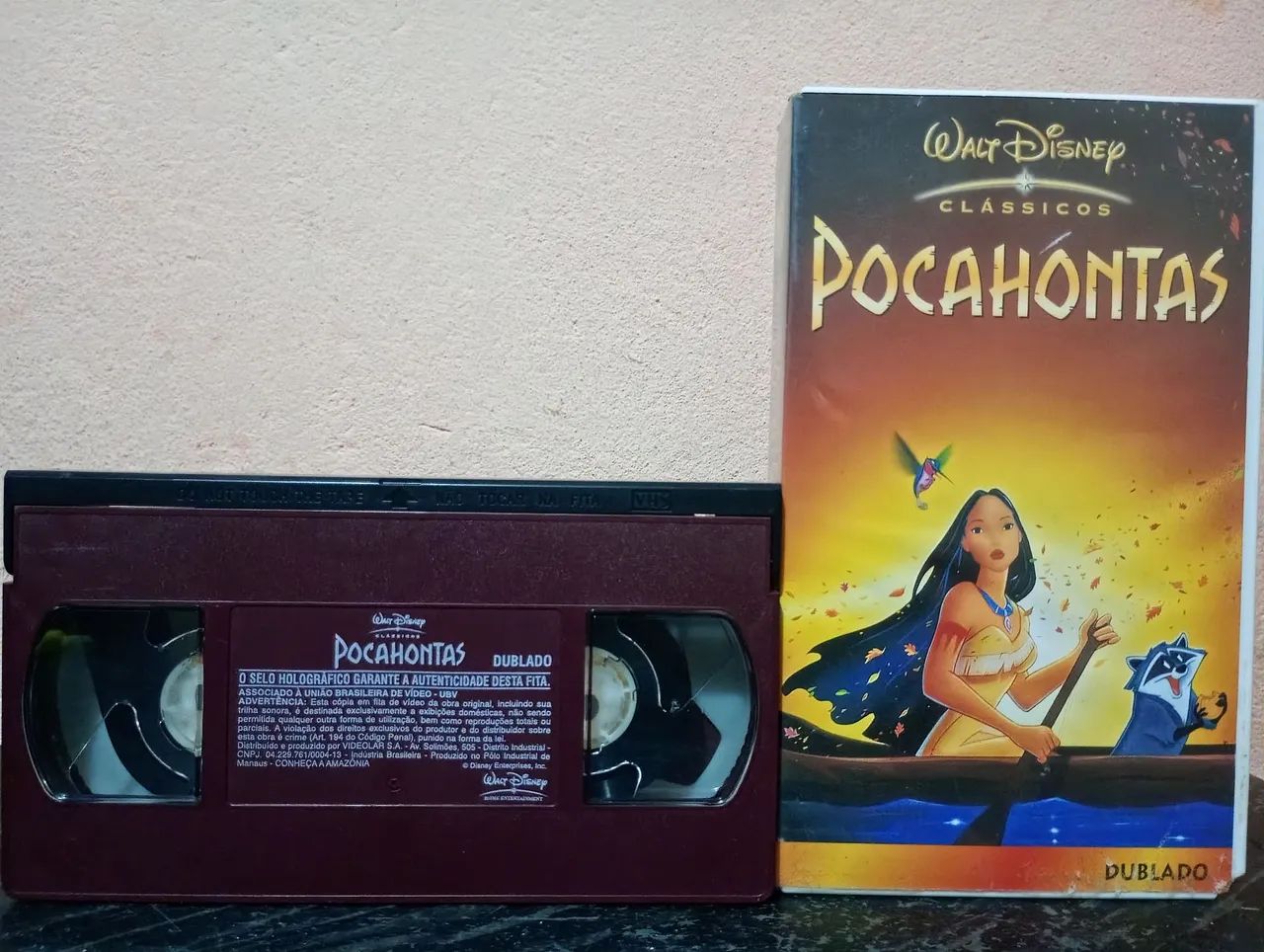VHS CLÁSSICO DISNEY POCAHONTAS (DUBLADOS) 
