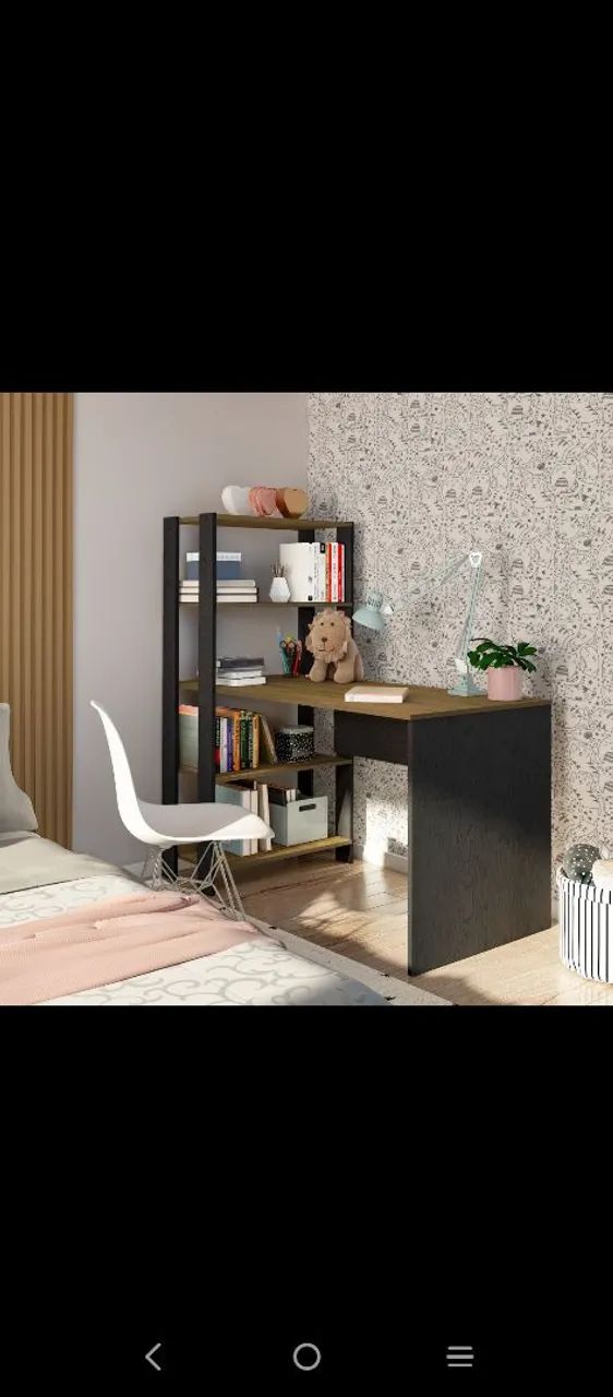 Escrivaninha com prateleiras  - Foto 5