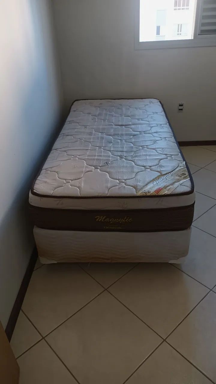 Cama Box Solteiro usado $280 - Foto 2