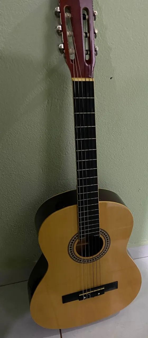 Violão Memphis com Capa - Usado e Bem Conservado - Foto 2