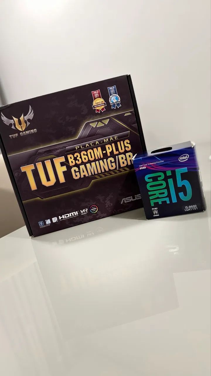 Placa Mãe Asus + Processador Intel