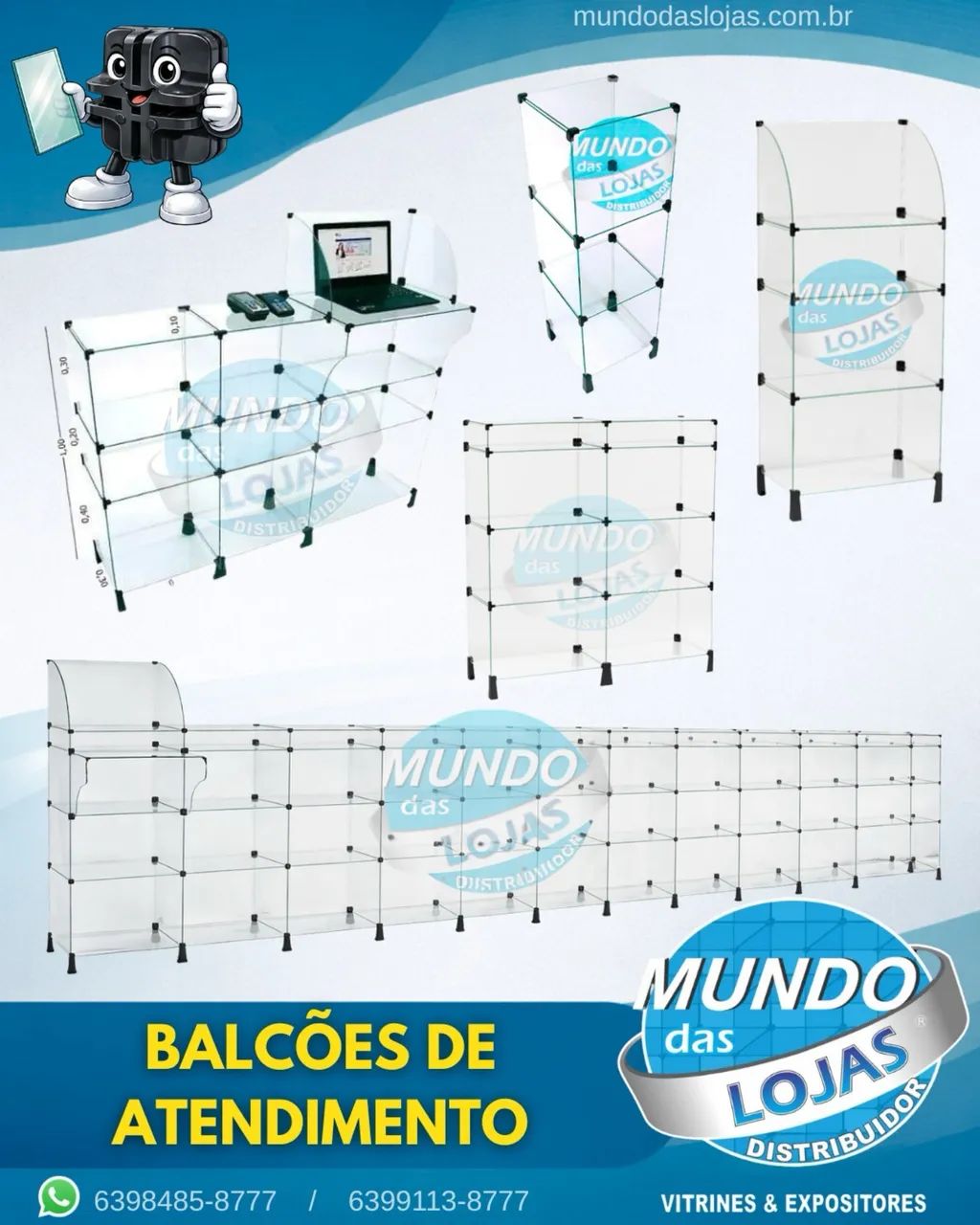 Balcões e Prateleiras no Atacado ( COBRIMOS QUALQUER OFERTA )