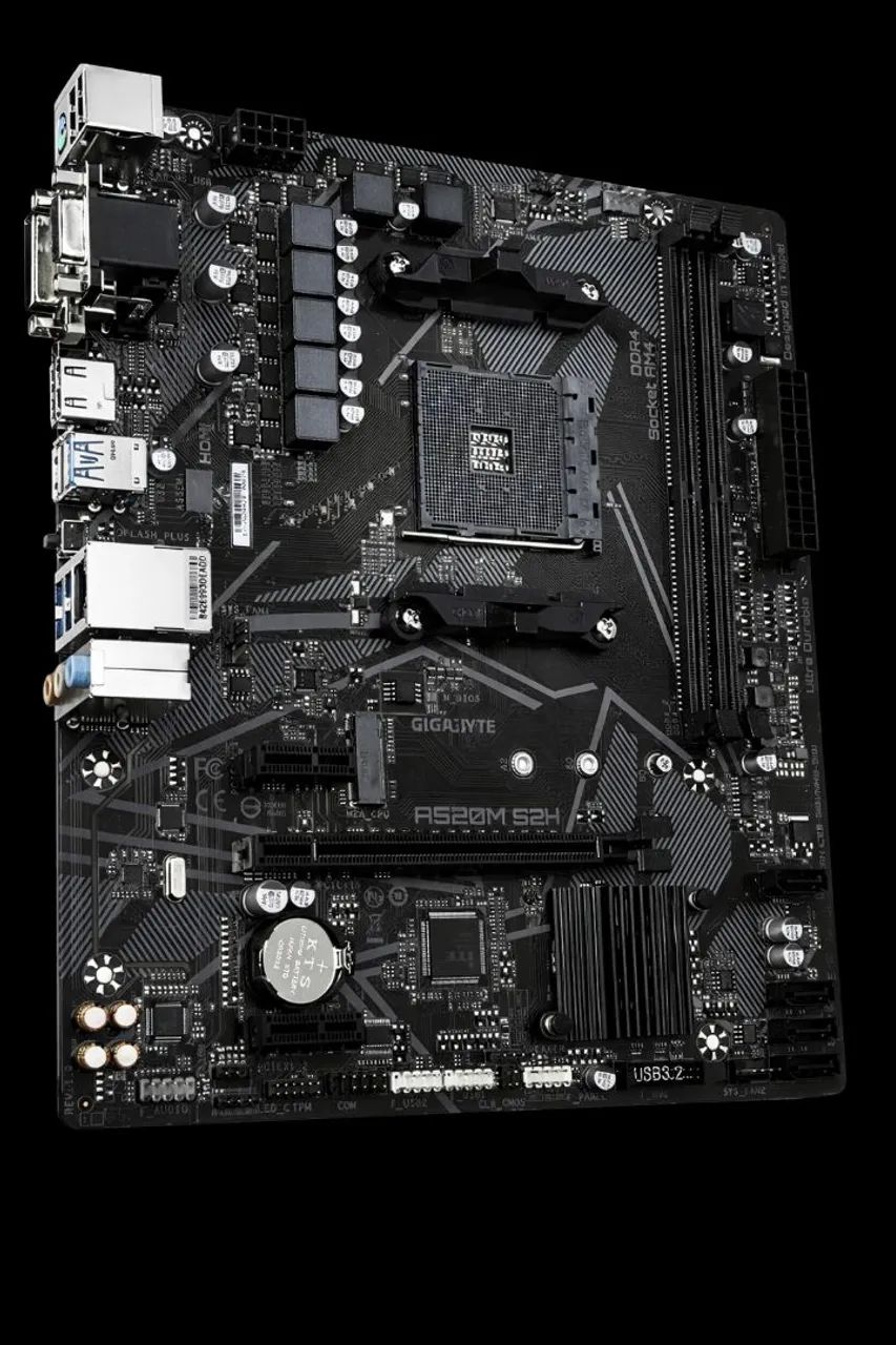 Placa-mãe Gigabyte A520M S2H-Seminova - Foto 2