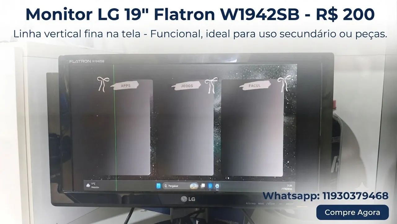 Monitor 19 polegadas a venda 