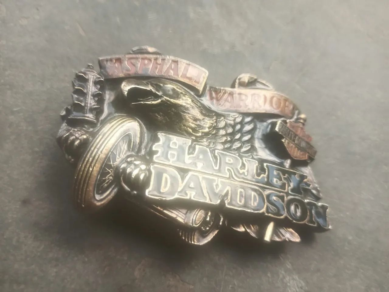 Fivela rara original Harley Davidson anos 90