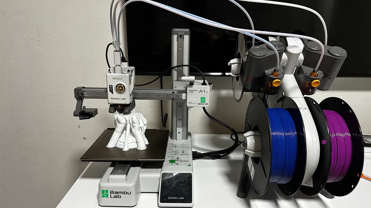 Impressora 3d Bambu Lab A1 Mini Combo C Ams Lite 4 Cores ( sem filamentos ) - Foto 2