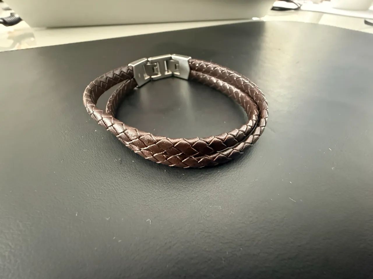 Pulseira Couro Fossil - Foto 4