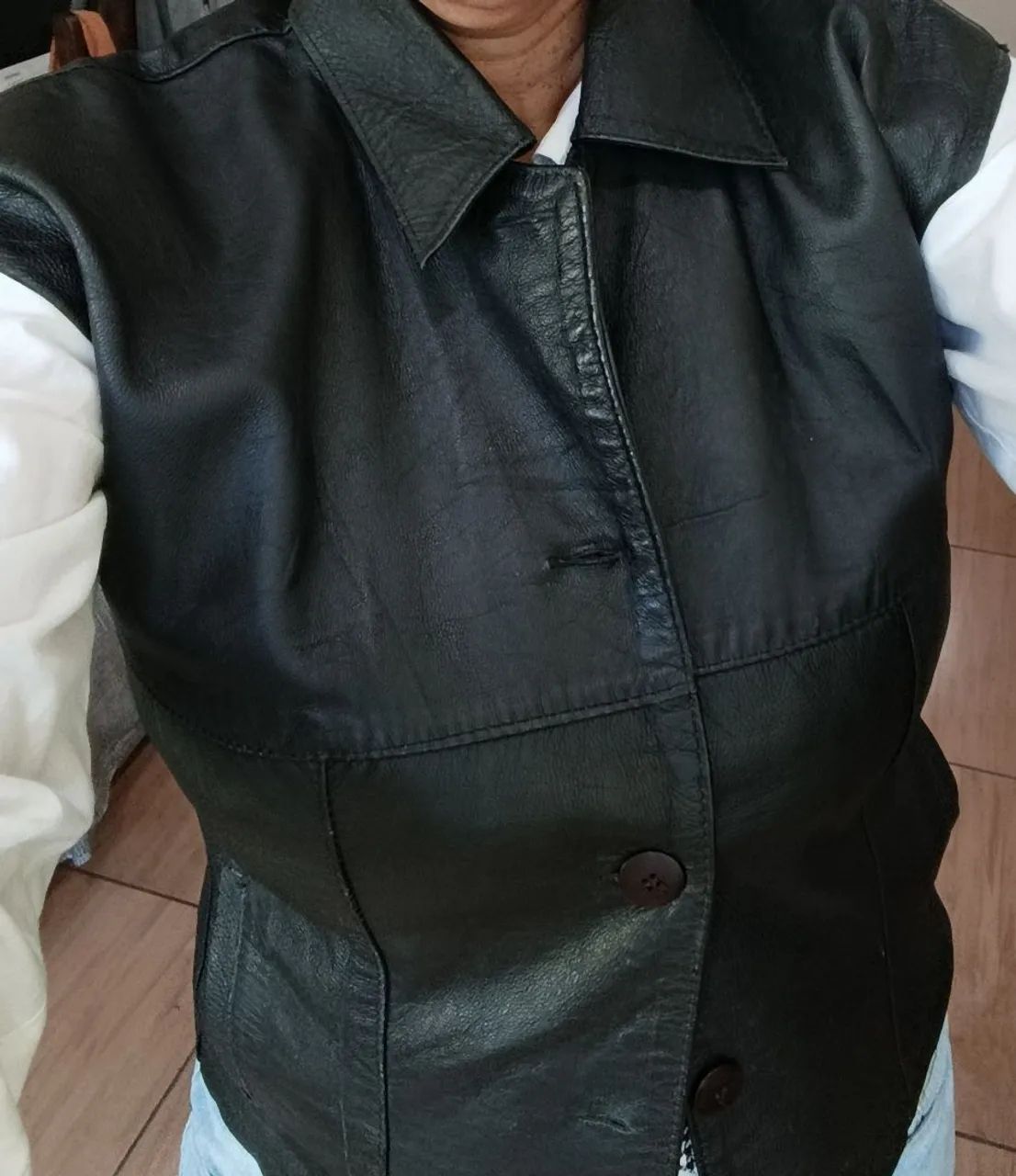 COLETE FEMININO DE COURO  - Foto 2
