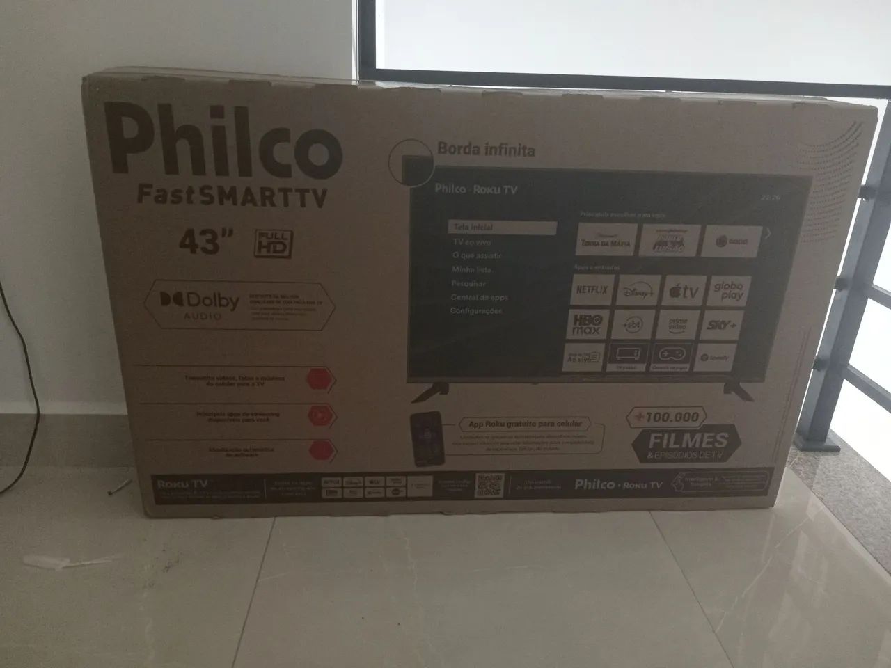 Smart TV 43 philco lacrada