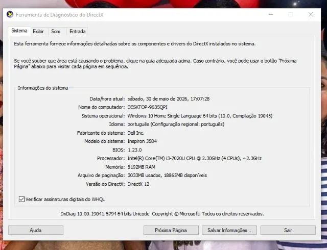 Notebook Dell i3 7020U 8GB RAM SSD 128GB para Estudo e Trabalho - Foto 3