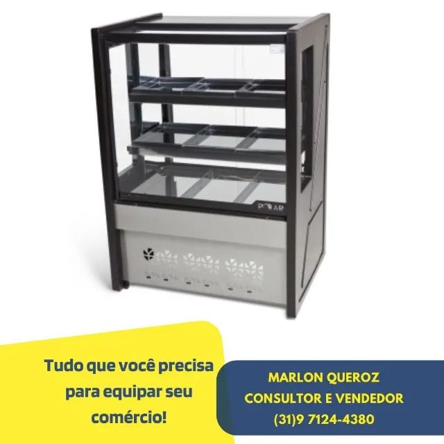 Balcão Estufa 80CM Preto Polar