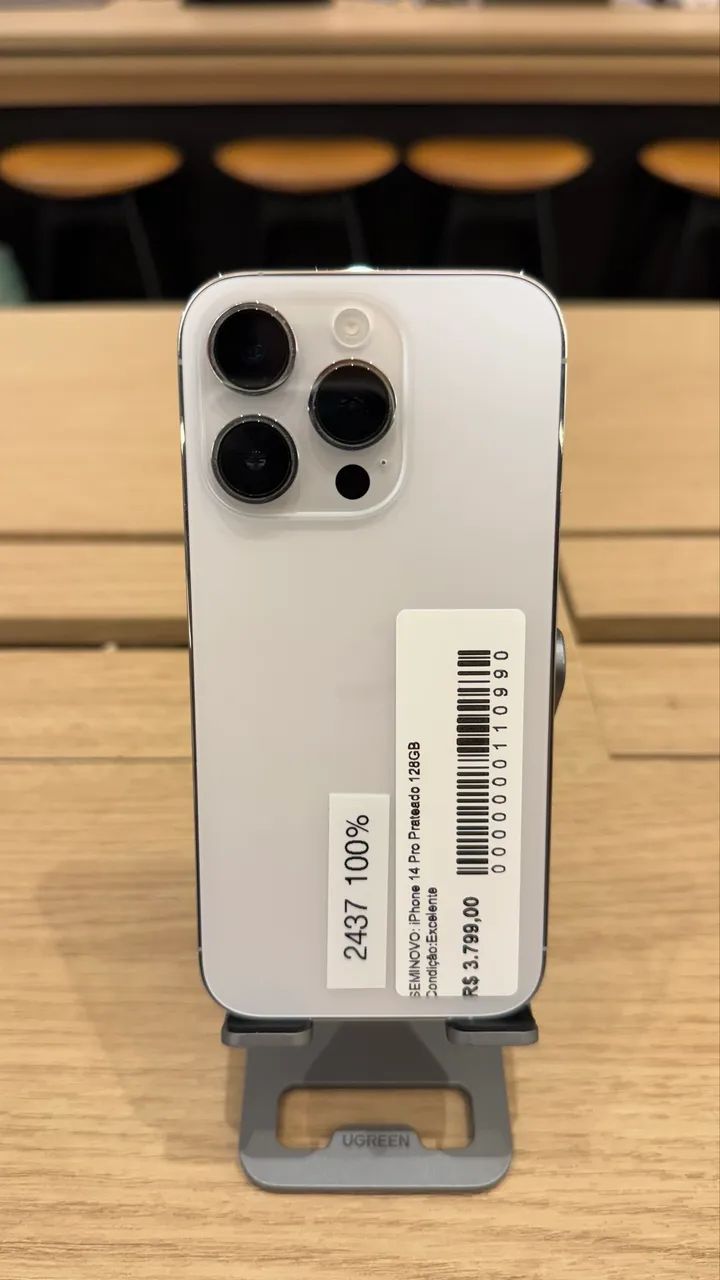 iPhone 14 Pro 128GB Branco - Seminovo 