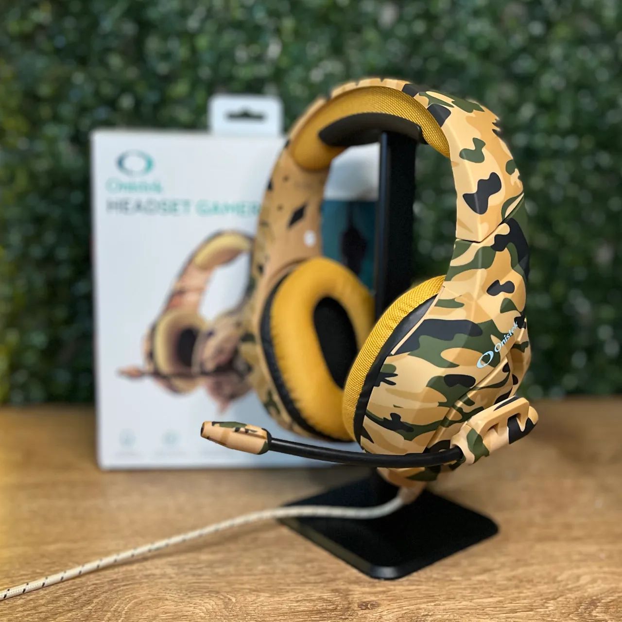 Entrego! Headset Gamer PS4 PC ANDROID XBOX Camuflado com Microfone