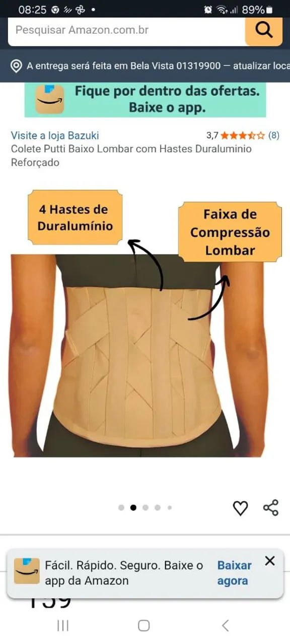 Cinta/colete lombar - Foto 3